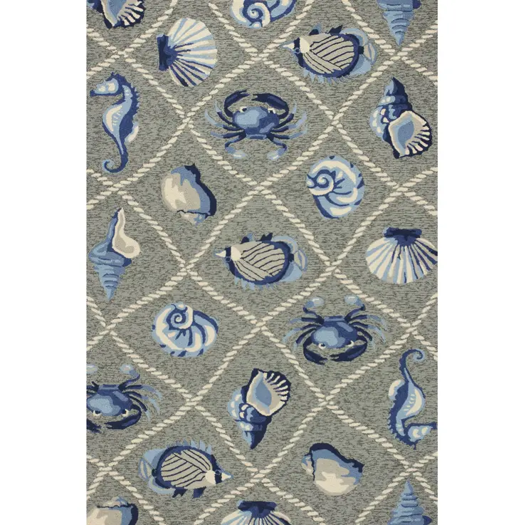 3' X 5' Gray Abstract Handmade Indoor Outdoor Area Rug