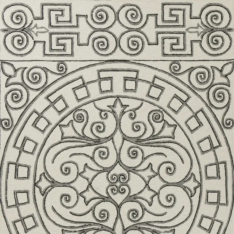 3' X 5' Gray And Ivory Moroccan Indoor Outdoor Area Rug