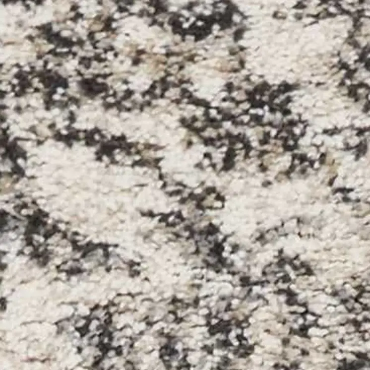 8' Ivory Floral Runner Rug