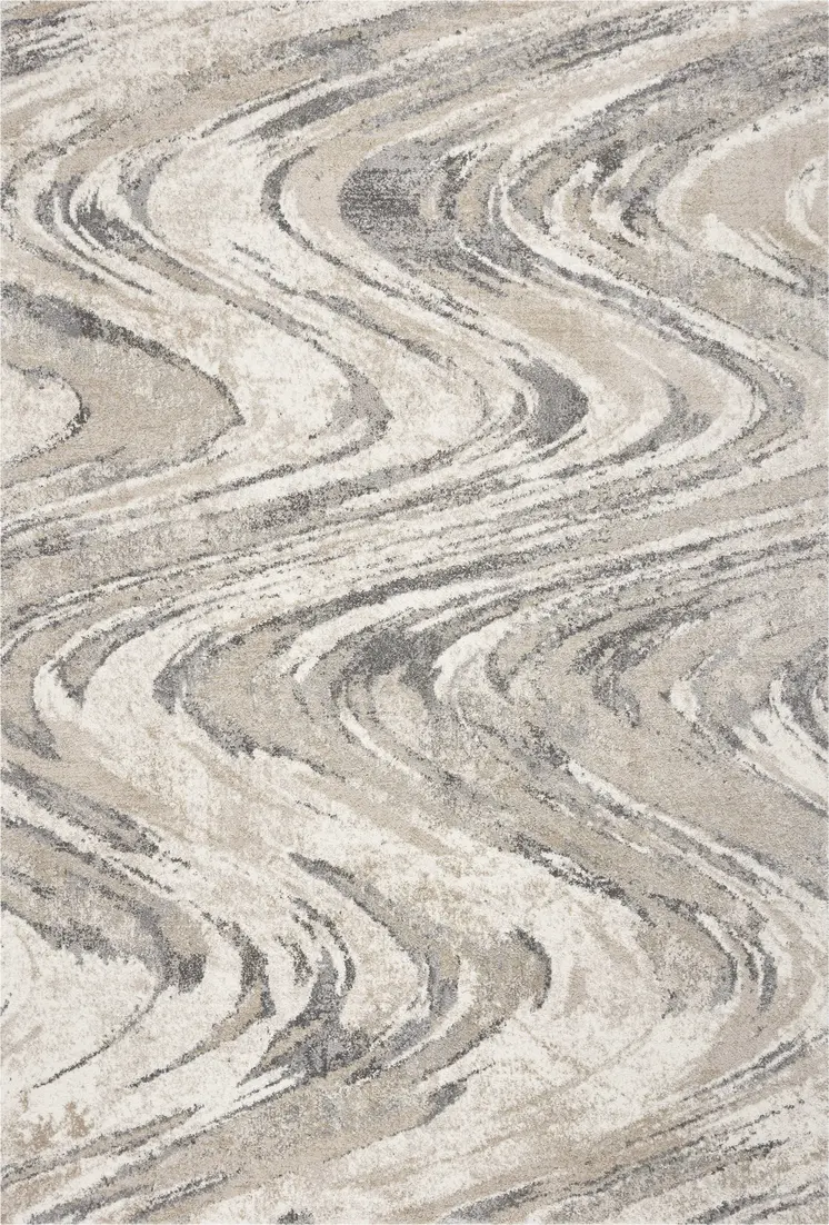 3' X 5' Natural Abstract Area Rug