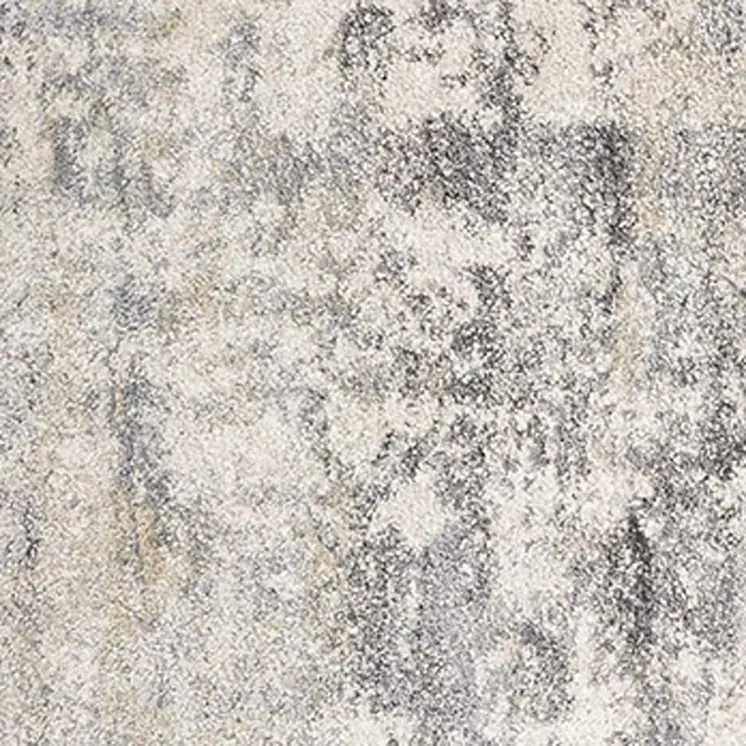 7' Natural Abstract Runner Rug