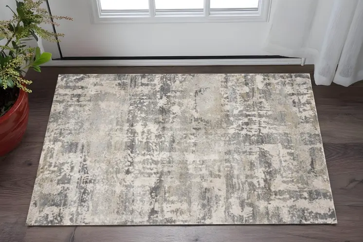 3' X 5' Natural Abstract Area Rug