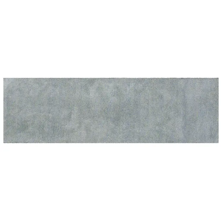 8' Blue Shag Hand Woven Runner Rug