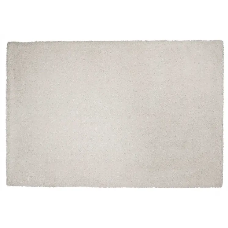 8' Ivory Shag Hand Woven Runner Rug