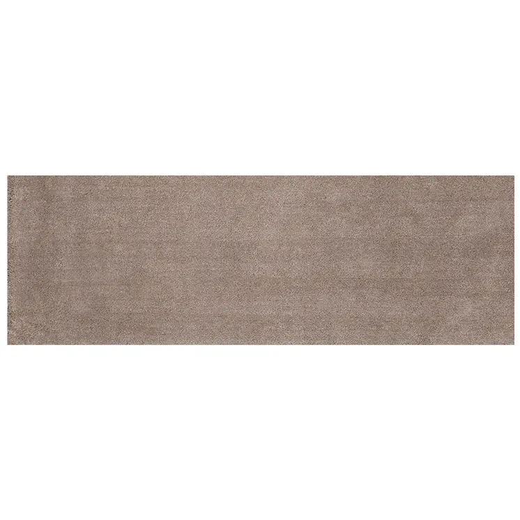 8' Beige Plain Runner Rug
