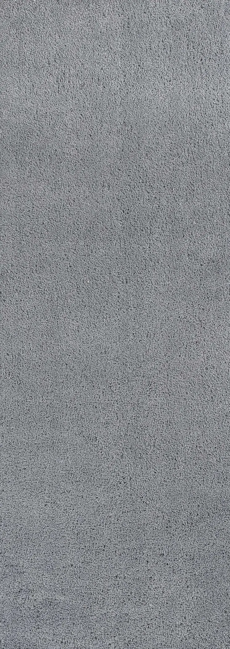 8' Gray Shag Hand Woven Runner Rug
