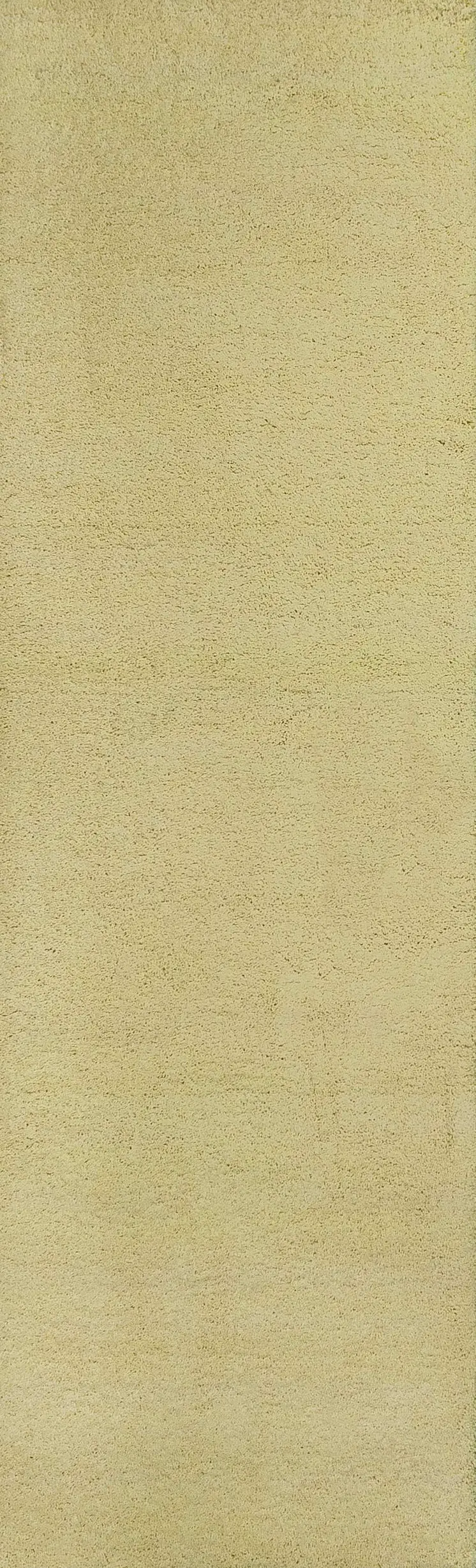 8' Canary Yellow Shag Hand Woven Runner Rug