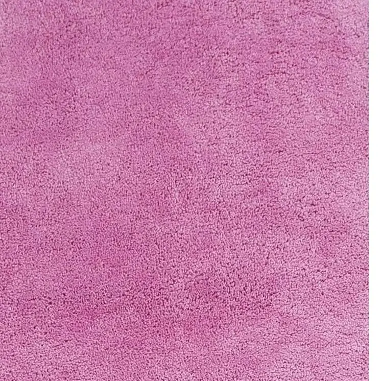 8' Hot Pink Shag Hand Woven Runner Rug