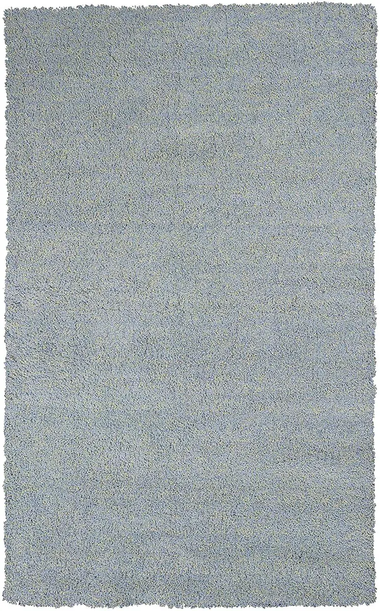 3' X 5' Blue Shag Hand Woven Area Rug
