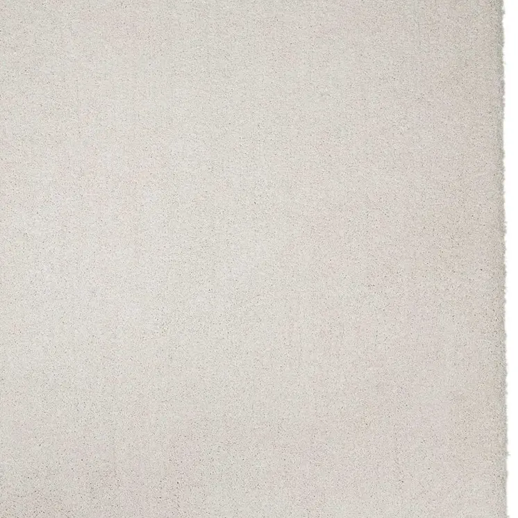 3' X 5' Ivory Shag Hand Woven Area Rug