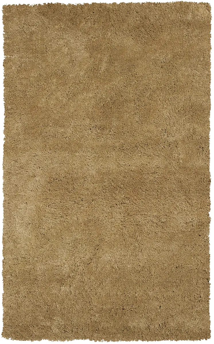 3' X 5' Gold Plain Area Rug
