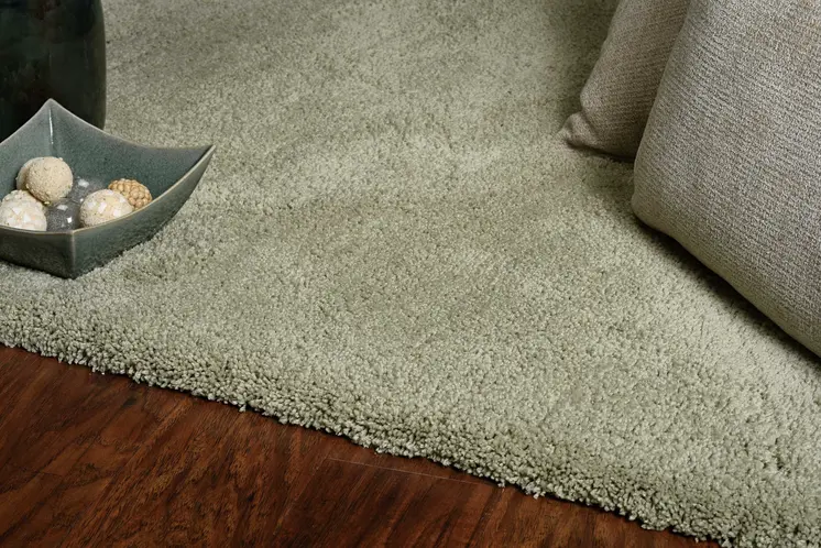 3' X 5' Sage Shag Hand Woven Area Rug