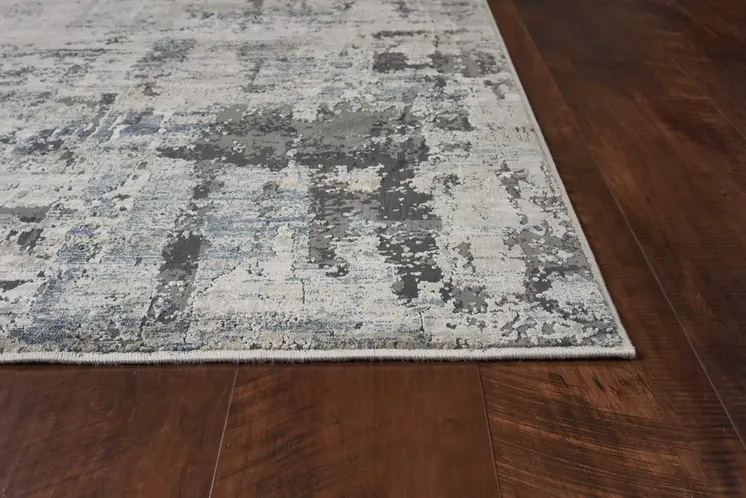 3' X 5' Ivory Abstract Area Rug