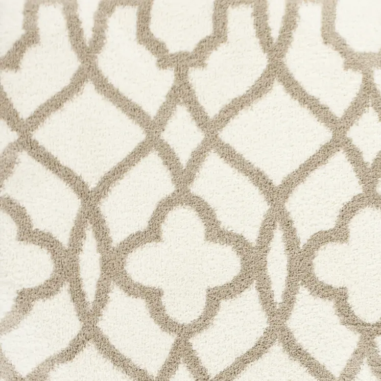 3' X 5' Beige and Ivory Area Rug