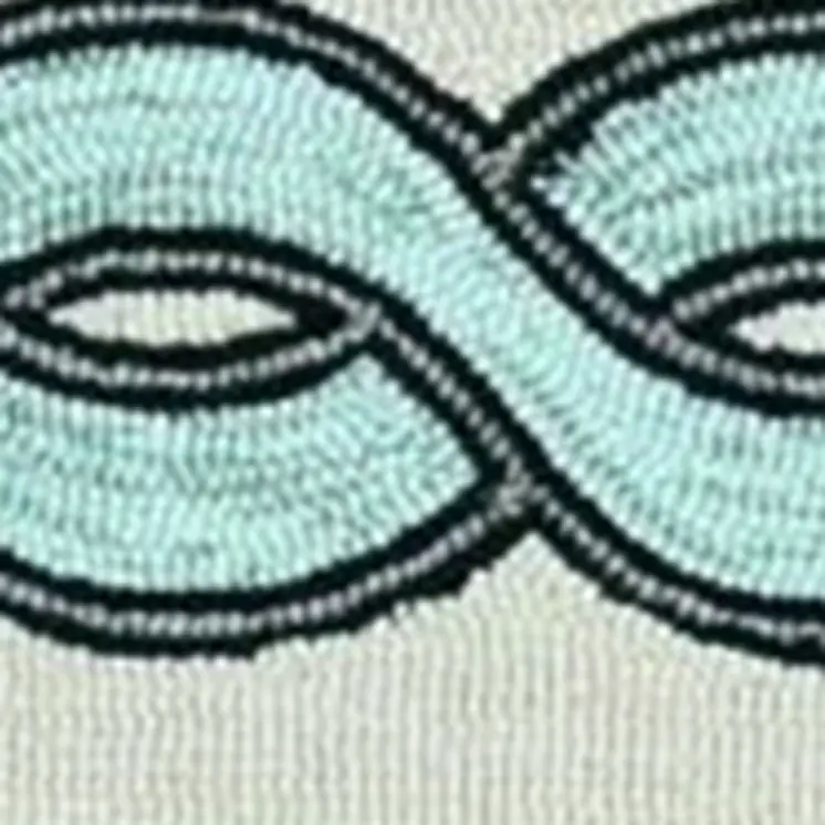 7' X 7' Ivory Tribal Hand Hooked Area Rug