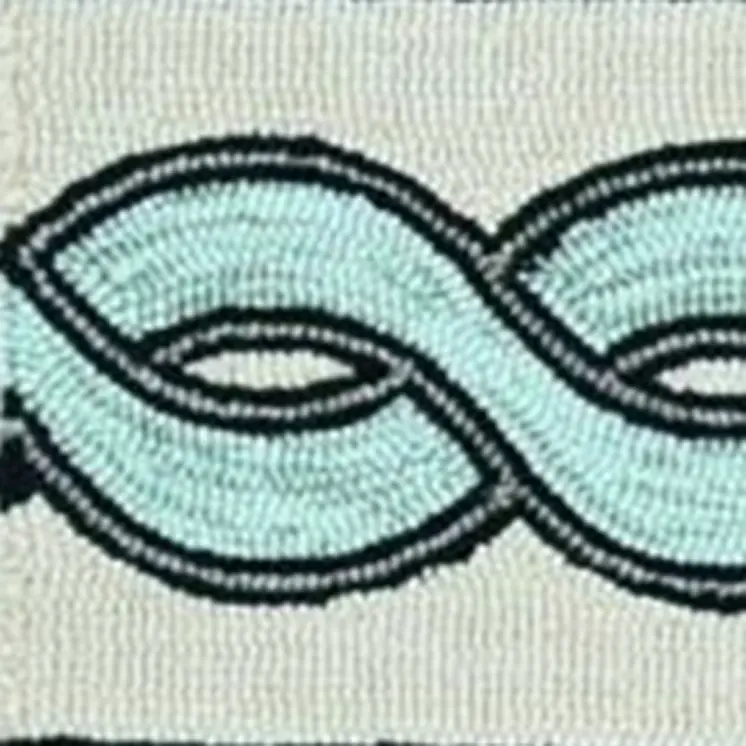 7' X 7' Ivory Tribal Hand Hooked Area Rug