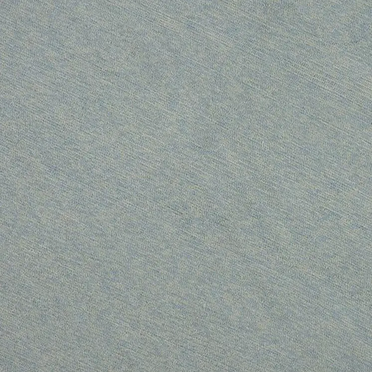 7' Sky Blue And Ivory Round Geometric Handmade Indoor Outdoor Area Rug