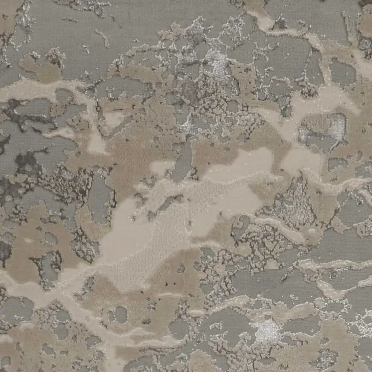 7' X 10' Sand Gray And Beige Abstract Area Rug