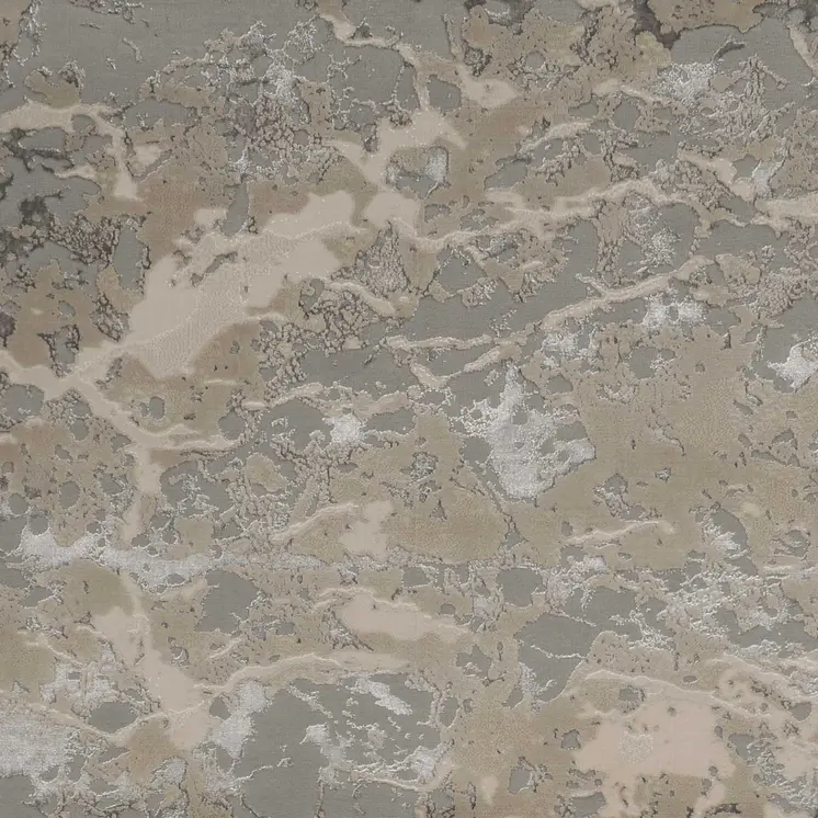 7' X 10' Sand Gray And Beige Abstract Area Rug