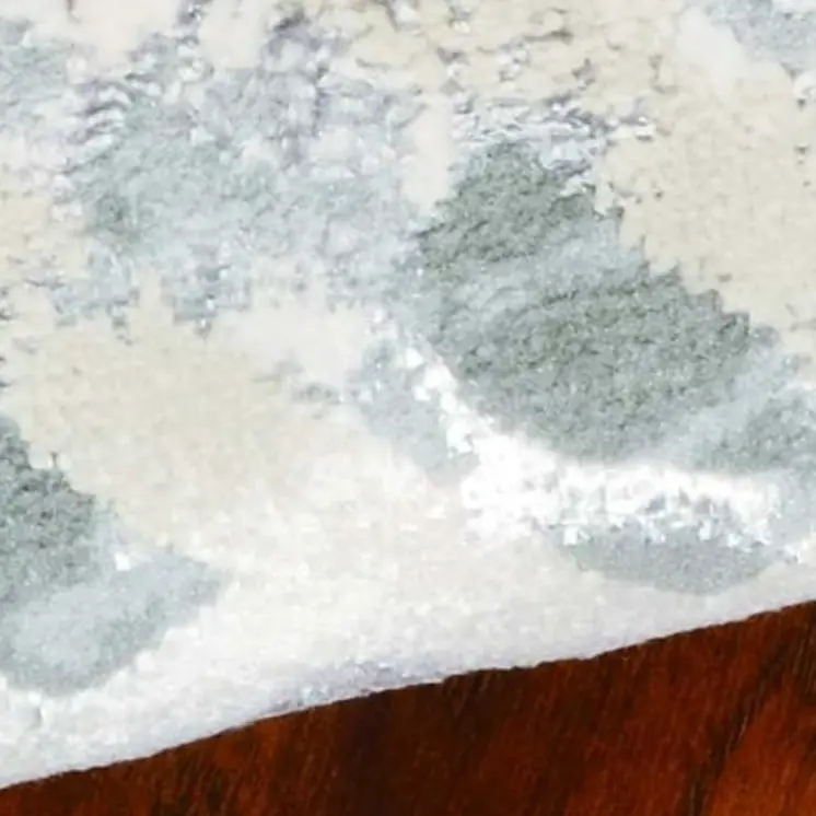 6' X 9'  Polyester Sand Silver Area Rug
