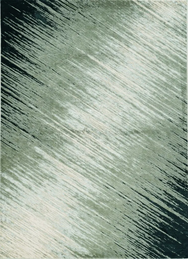 7' X 10' Silver And Gray Ombre Area Rug