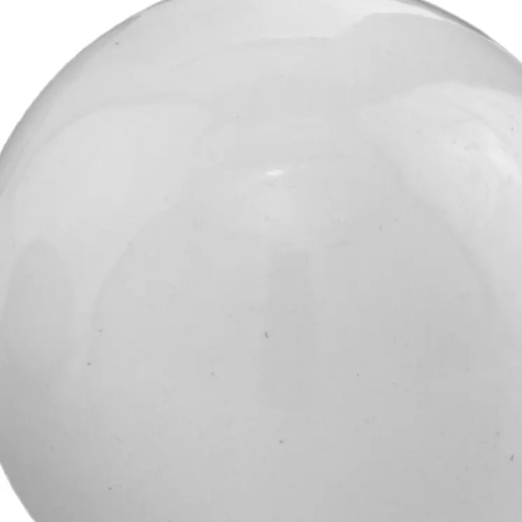 3" White Aluminum Decorative Orb Tabletop Sculpture