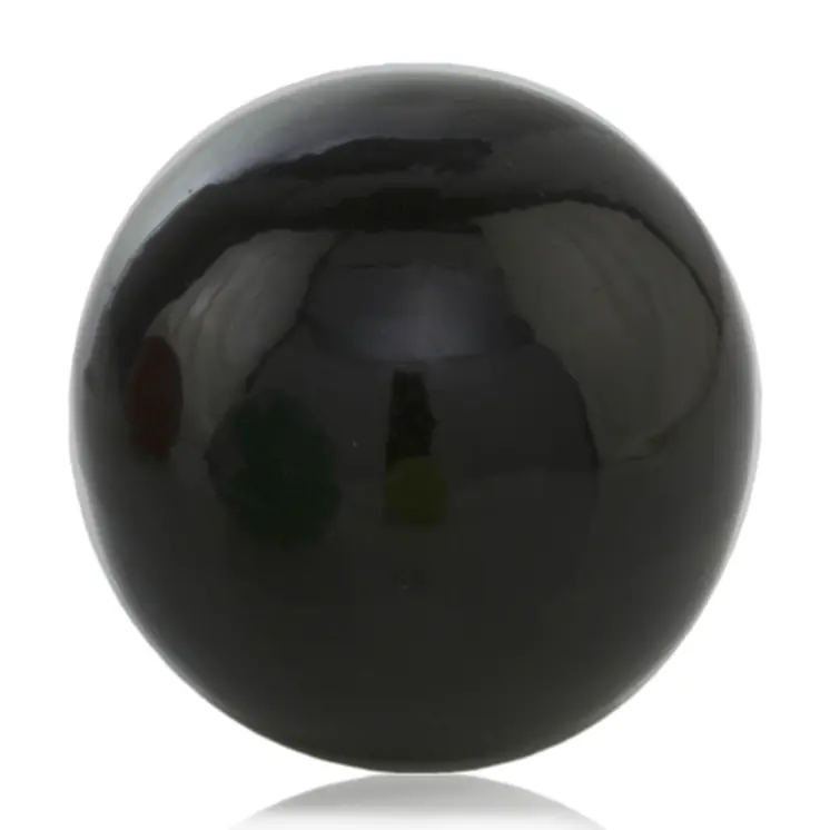 3" Black Enameled Aluminum Decorative Sphere