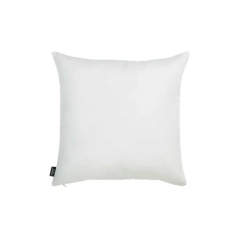 Set Of 2 White Brushed Twill Decorative Throw Pillow Covers