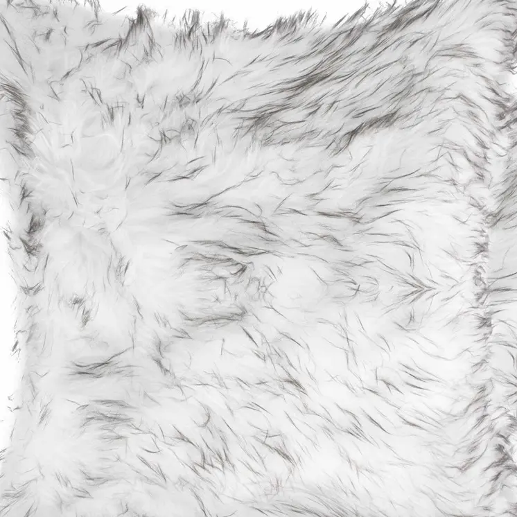 18" X 18" X 5" Gradient Gray Faux Fur  2Pack Pillow