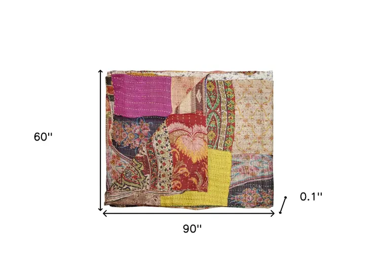 60" X 90" Silk Multicolor Throws