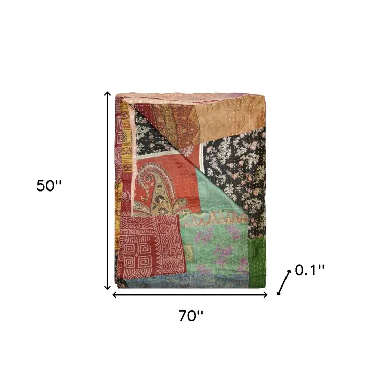 50" X 70" Silk Multicolor Throws