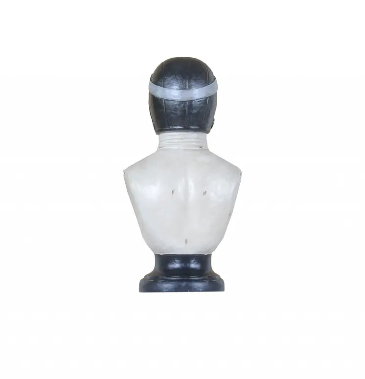 Dog Bust Aviator Statue