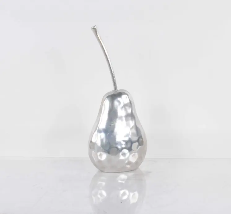 Delicious Hammered Finish Pear Statue