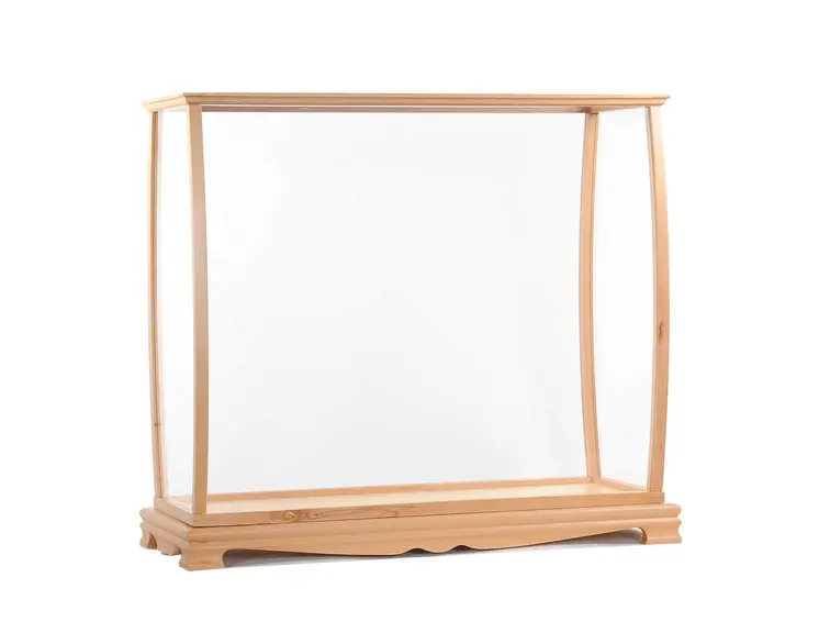13" X 36" X 31.5" Display Case For Midsize Tall Ship Clear Finish