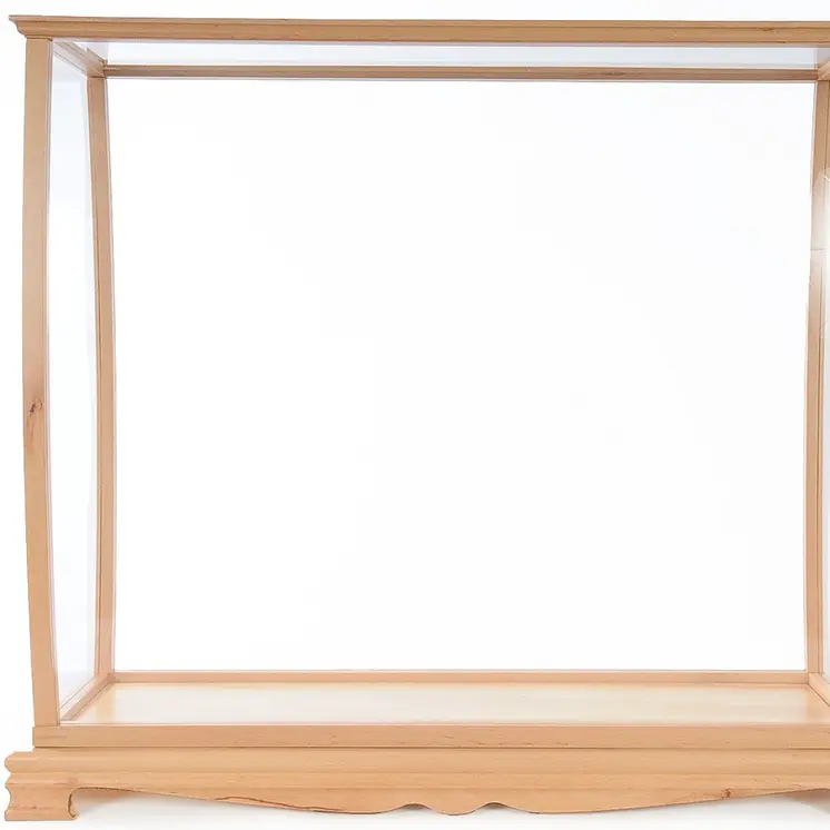 13" X 36" X 31.5" Display Case For Midsize Tall Ship Clear Finish