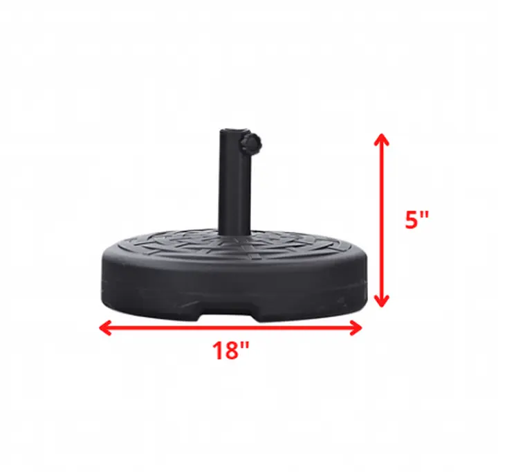 Black Plastic Umbrella Base