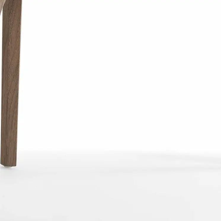 Set of Two White and Brown Upholstered Faux Leather Dining Side Chairs