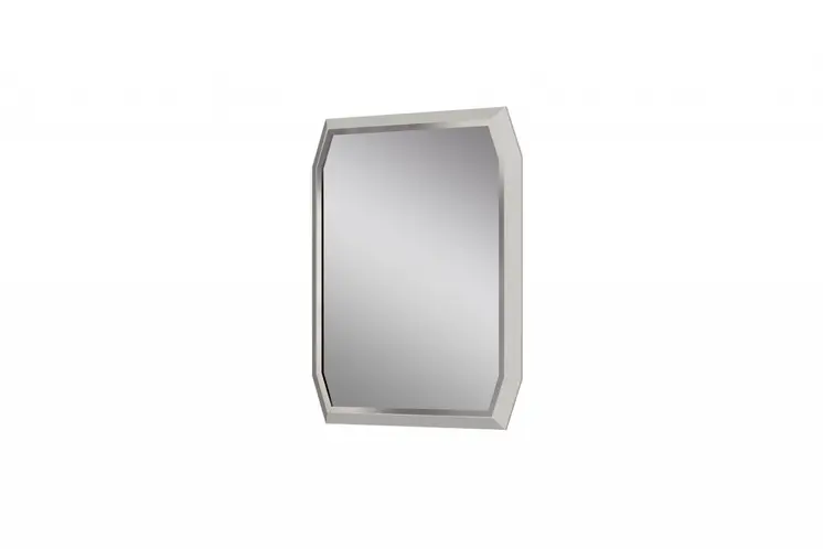 49" Taupe Abstract Glass Framed Accent Mirror