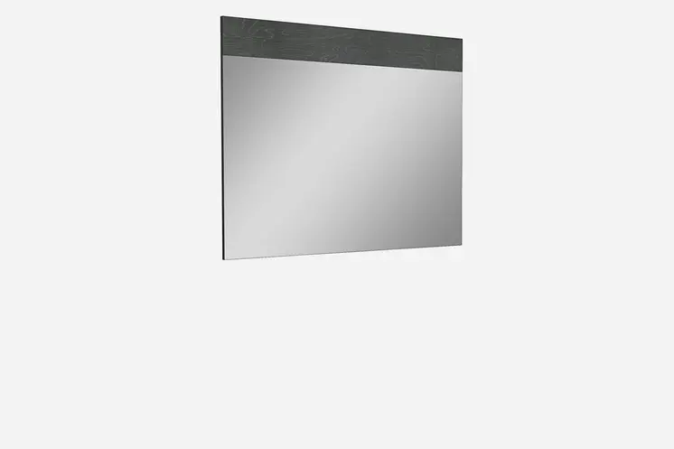 48" Gray Wood Framed Accent Mirror