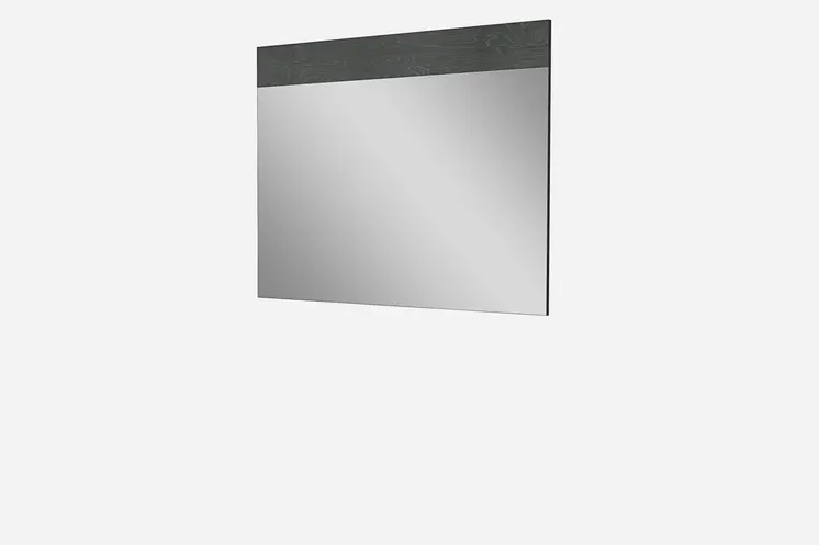 48" Gray Wood Framed Accent Mirror