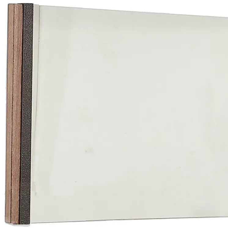 35" Natural Wood Framed Accent Mirror