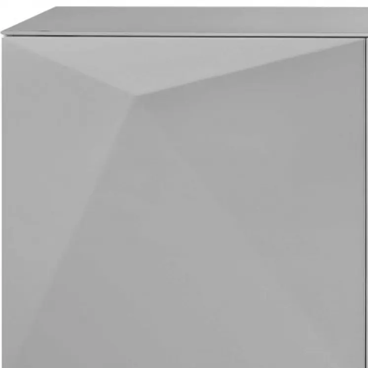 94 X 18 X 29 Grey Glass Buffet