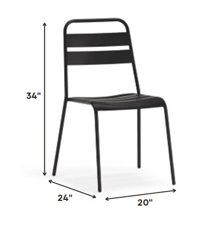 Set of Four Gray Faux Leather Dining Side Chairs