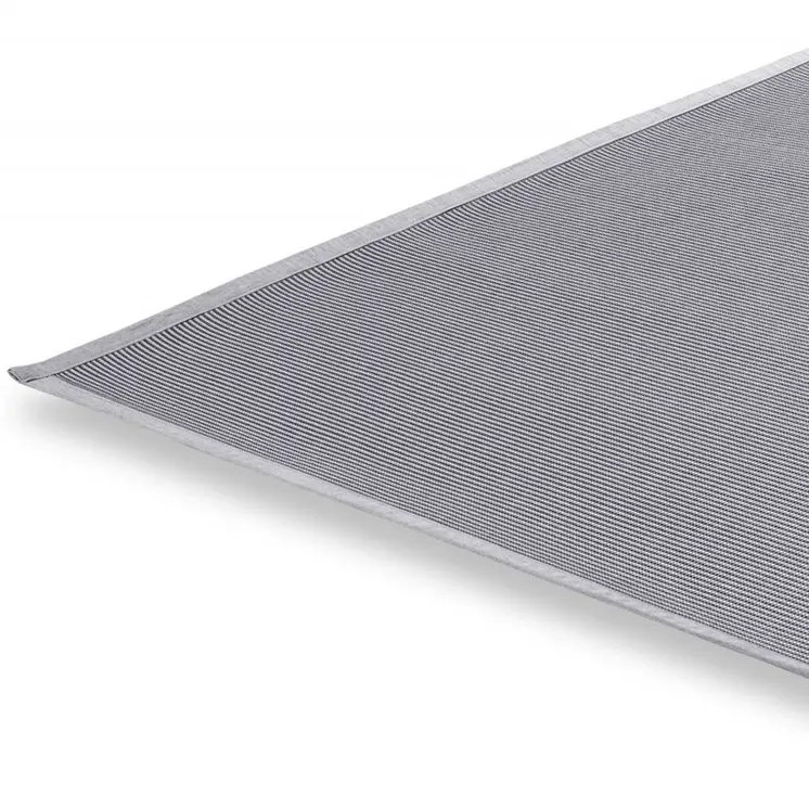 5' Light Gray Square Indoor Outdoor Area Rug