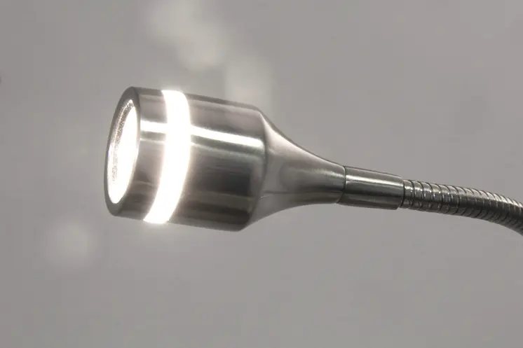 56" Silver LED Arched Floor Lamp With Silver