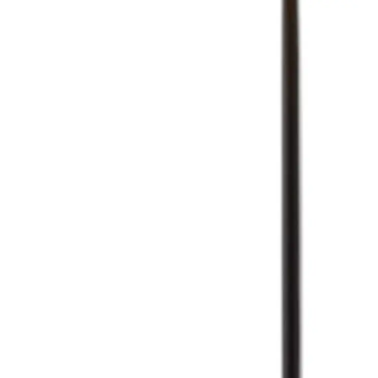 64" Beige And Black Tray Table Floor Lamp With Beige Fabric Drum Shade