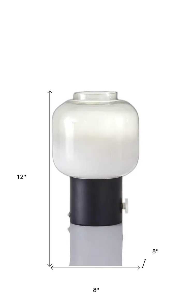Mod Pod Black Glass Table Lamp