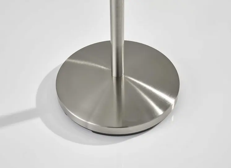67" Brushed Steel Coat Rack