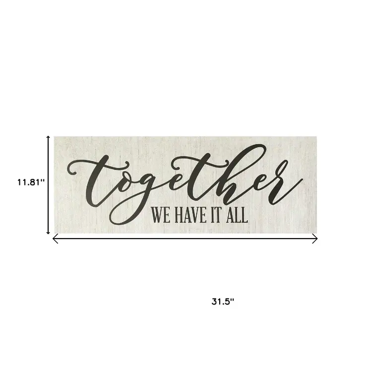 Together We Have It All Oversized Wall Art