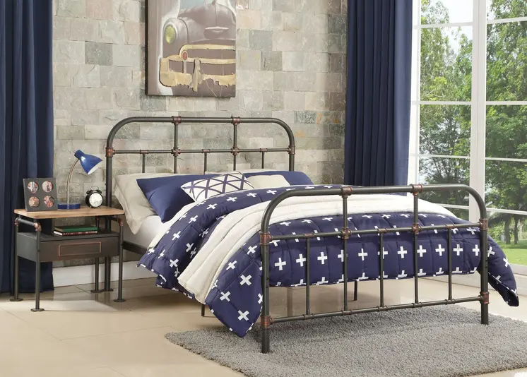 Gray Bed Frame
